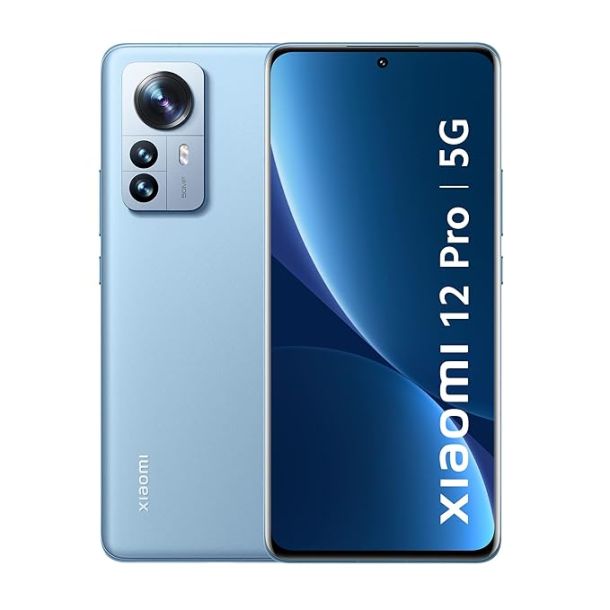 XIAOMI 12 Pro | 5G (Couture Blue, 8GB RAM, 256GB Storage) | Snapdragon 8 Gen 1 | 50+50+50MP Flagship Cameras (OIS) | 10bit 2K+ Curved AMOLED Display | Sound by Harman Kardon